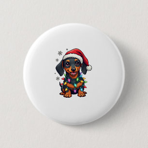 Chapa Redonda De 5 Cm Dachshund Perros Árboles Navidades Sweater Xmas Re