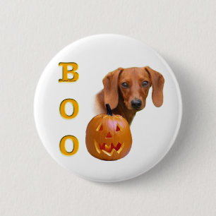 Chapa Redonda De 5 Cm Dachshund (suave) Boo
