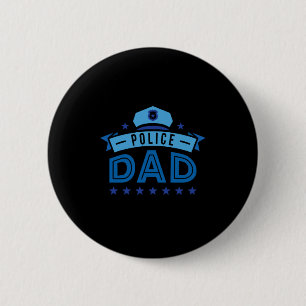 Chapa Redonda De 5 Cm Daddy Policeman