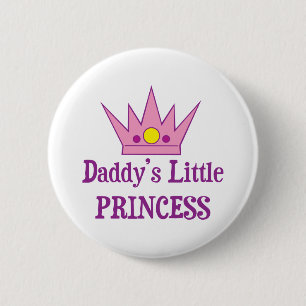 Chapa Redonda De 5 Cm Daddys Little Princess