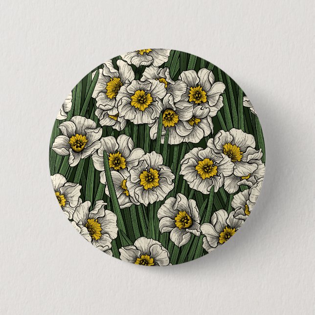 Chapa Redonda De 5 Cm Daffodil garden (Anverso)