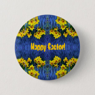 Chapa Redonda De 5 Cm Daffodil Spring Fantasy