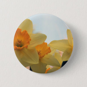 Chapa Redonda De 5 Cm Daffodiles