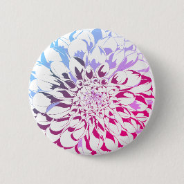 Chapa Redonda De 5 Cm Dahlia flower button - violet tones