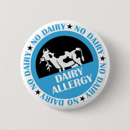 Chapa Redonda De 5 Cm Dairy Allergy Badge