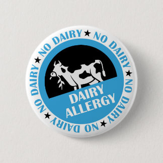 Chapa Redonda De 5 Cm Dairy Allergy Badge