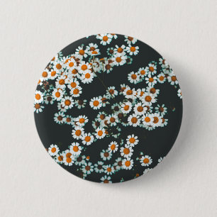 Chapa Redonda De 5 Cm Daisy Daisies Floral