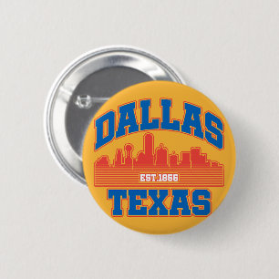 Chapa Redonda De 5 Cm Dallas, Texas