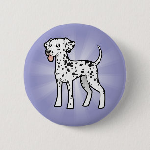 Chapa Redonda De 5 Cm Dalmatian del dibujo animado