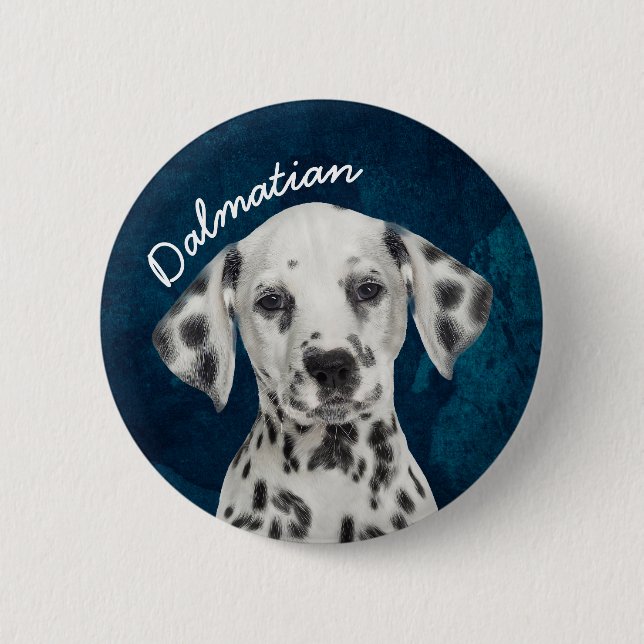 Chapa Redonda De 5 Cm Dalmatiano (Anverso)