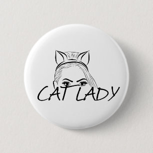 Chapa Redonda De 5 Cm Dama de gato de búsqueda