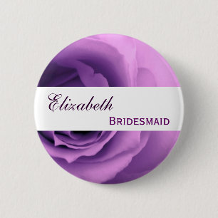 Chapa Redonda De 5 Cm Dama de honor conocida de encargo floral color de