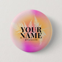 Dama de honor personalizada con gradiente botánico