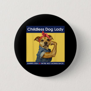 Chapa Redonda De 5 Cm Dama Perro Kamala-harris 2024