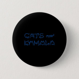 Chapa Redonda De 5 Cm Damas De Kamala Cat Typography Alphabet Cute Sim