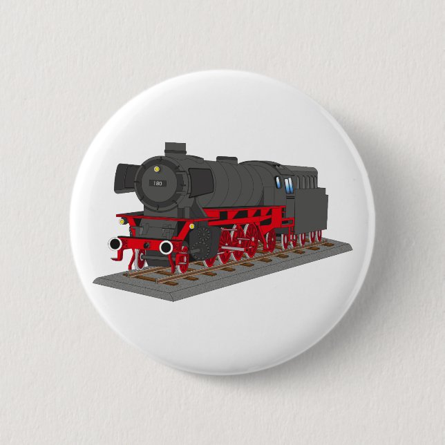 Chapa Redonda De 5 Cm Damflokomotive (Anverso)