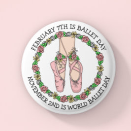Chapa Redonda De 5 Cm Dance Holiday | Ballet Day