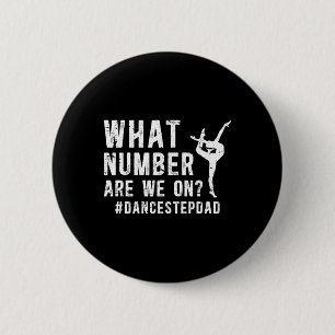 Chapa Redonda De 5 Cm Dance Step-dad Funny Bailando Stepdad De Una Baila