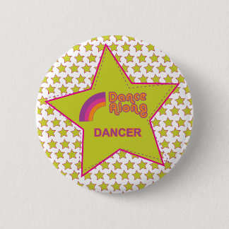 Chapa Redonda De 5 Cm dancealong_dancer_star_button