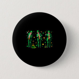 Chapa Redonda De 5 Cm Dancing Trump Día de San Patricio 