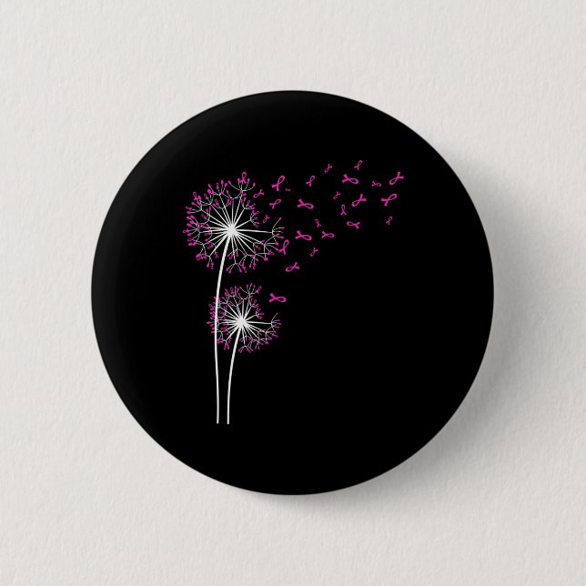 Chapa Redonda De 5 Cm Dandelion Faith Hope Love Mama Cancer Awareness (Anverso)