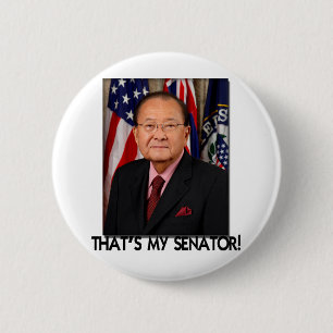 Chapa Redonda De 5 Cm ¡Daniel Inouye, de que es mi senador!