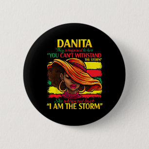 Chapa Redonda De 5 Cm Danita Nombre Apellido Apellido Historia Negra Mes