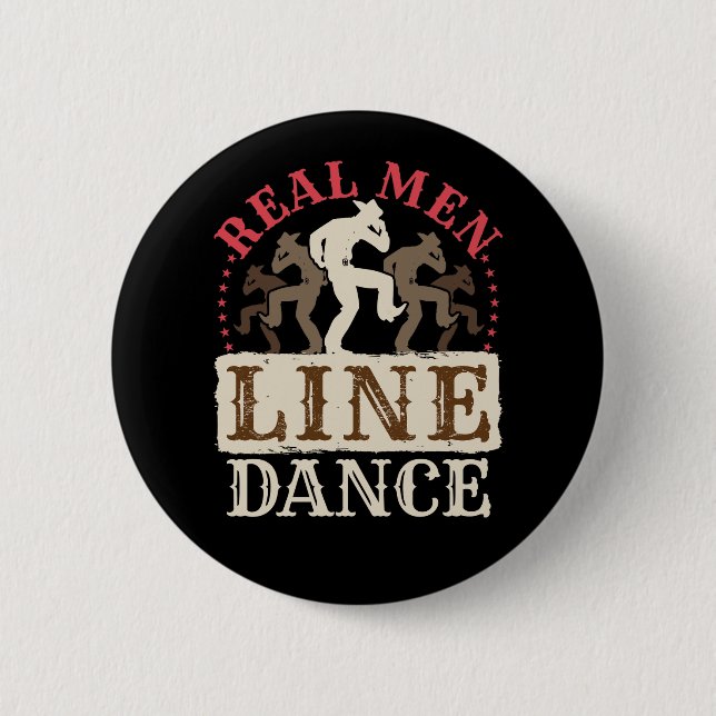 Chapa Redonda De 5 Cm Danza de los verdaderos hombres en línea (Anverso)
