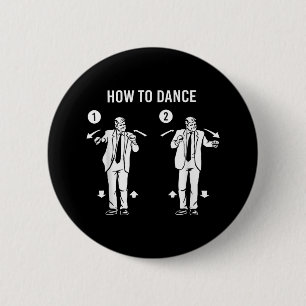 Chapa Redonda De 5 Cm Danza divertida de Trump