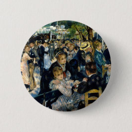 Chapa Redonda De 5 Cm Danza en Le Moulin de la Galette por Renoir