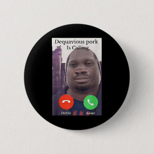 Chapa Redonda De 5 Cm Daquavious Pork Llama Meme John Pork Meme