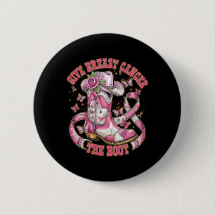 Chapa Redonda De 5 Cm Dar Cáncer De Mama La Vaca De Cinta Rosa Floral De
