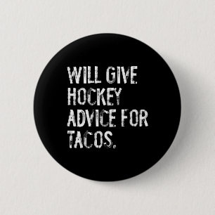 Chapa Redonda De 5 Cm Dará consejos de hockey por tacos divertido coa de