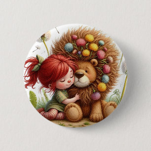 Chapa Redonda De 5 Cm Darling Dandelion