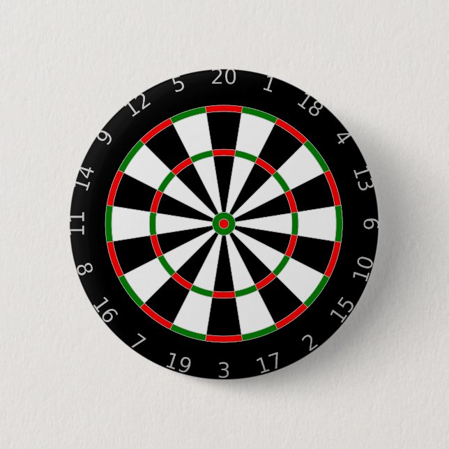 Chapa Redonda De 5 Cm Dart Board (Anverso)