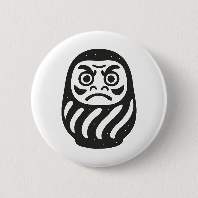 Chapa Redonda De 5 Cm Daruma (Anverso)