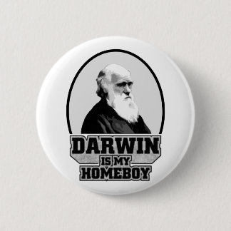 Chapa Redonda De 5 Cm Darwin es mi Homeboy