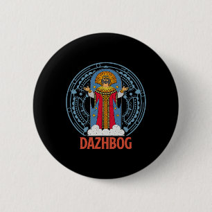 Chapa Redonda De 5 Cm Dazhbog Mitología Antigua Paganismo Eslavo Rusi