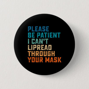 Chapa Redonda De 5 Cm De Audición Del Rótulo Del Asl Disminución De Las