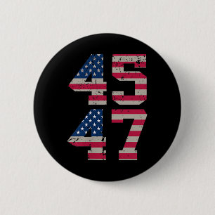 Chapa Redonda De 5 Cm (De Dos Partes) 45 47 Trump Mejor Cobertura Que 5g