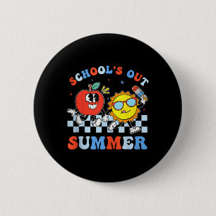 Chapa Redonda De 5 Cm De julio, la escuela está fuera para el profesor d