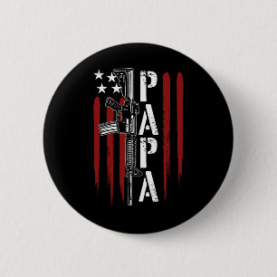 Chapa Redonda De 5 Cm De Julio Papa Dad Daddy Ar-15 Padres Patrióticos D