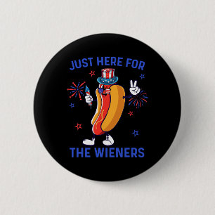 Chapa Redonda De 5 Cm De Julio Wieners Bandera Estadounidense Hombres Pa