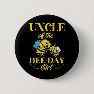 Chapa Redonda De 5 Cm De la niña del día de la abeja, día del padre, cum