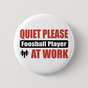 Chapa Redonda De 5 Cm De la tranquilidad jugador de Foosball por favor