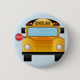 Chapa Redonda De 5 Cm De nuevo al autobús escolar