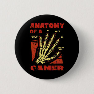 Chapa Redonda De 5 Cm De un jugador de videojuegos Gamer 1
