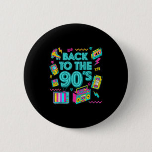 Chapa Redonda De 5 Cm De vuelta a los 90s Retro Vintage Throwback para h