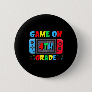 Chapa Redonda De 5 Cm De Vuelta Al Juego Escolar En 4º Grado Chicos Dive