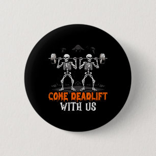 Chapa Redonda De 5 Cm Deadlift Skeleton Weightlifter Bodybuilder Workout